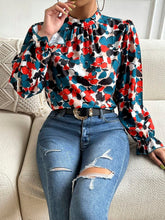 Lightweight Mock Neck Top for Women – Soft Ruffle Trim and Relaxed Fit